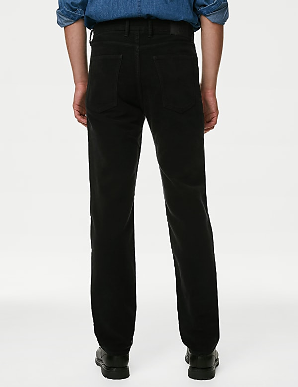Regular Fit Moleskin Trousers