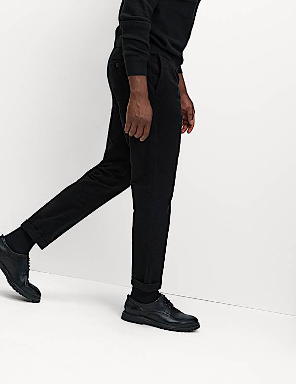 Regular Fit Italian Moleskin Trousers - KR
