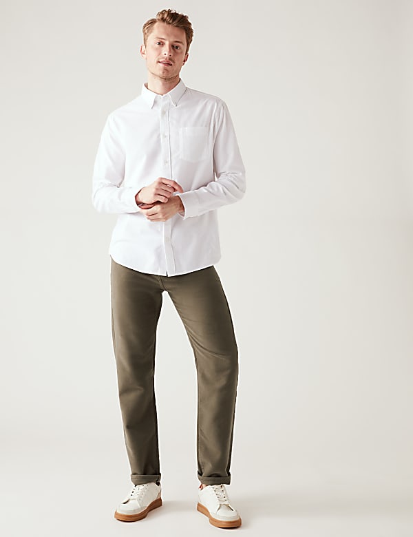 Regular Fit Moleskin Trousers