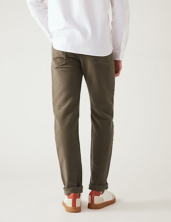 Regular Fit Moleskin Trousers