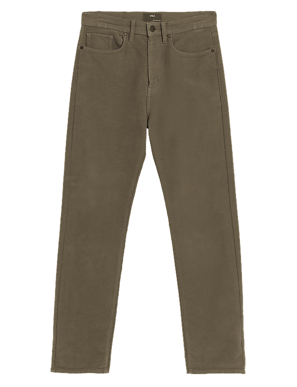 Regular Fit Moleskin Trousers