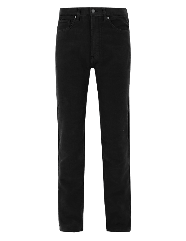 Pure Cotton Plain Regular Fit Trouser