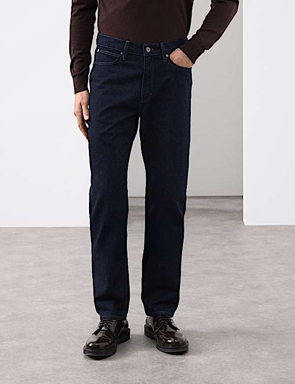 Straight Fit Jeans with Wool - NZ