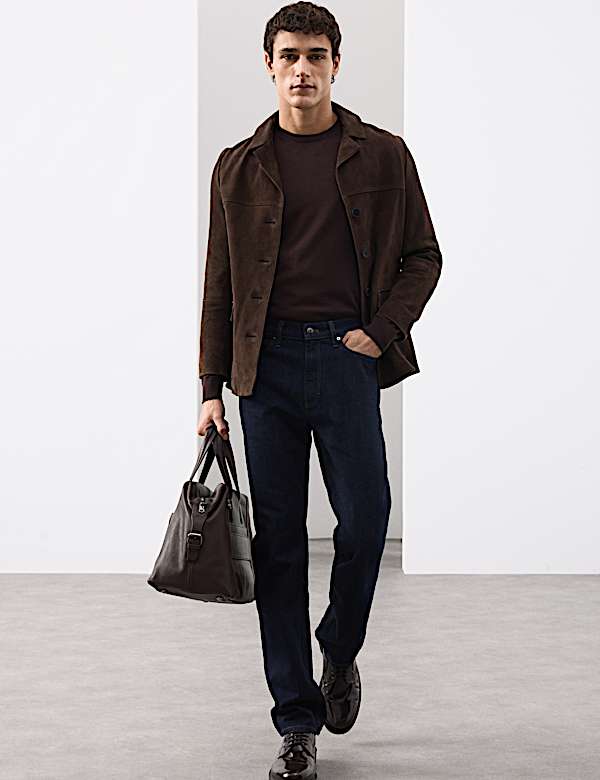 Jeans rectos con lana - ES