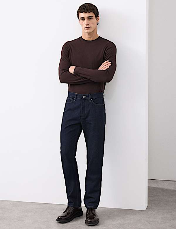 Jeans rectos con lana - ES