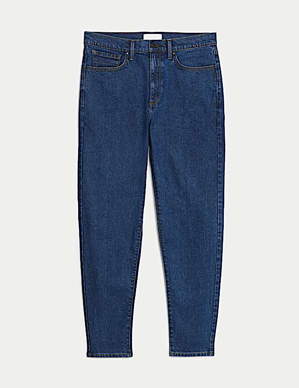 Tapered Fit Stretch Jeans