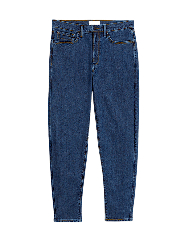 Tapered Fit Stretch Jeans