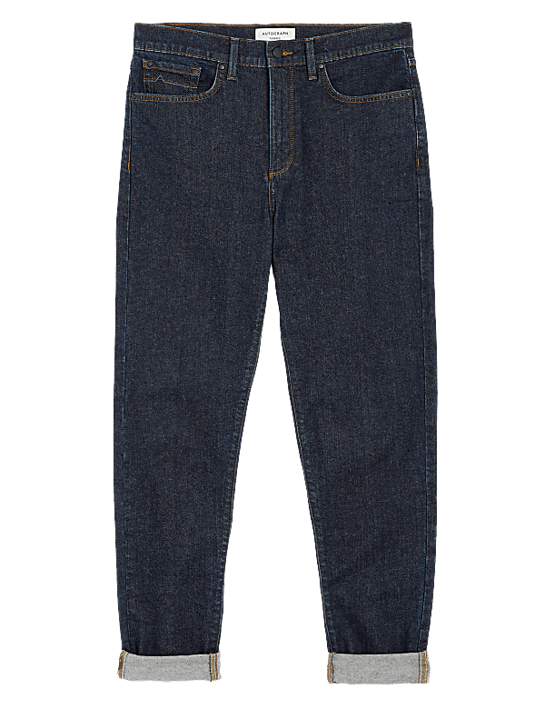 Tapered Fit Stretch Jeans