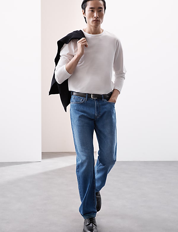Straight Leg Soft Touch Jeans