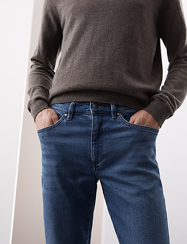 Slim Fit Soft Touch 5 Pocket Jeans - RS