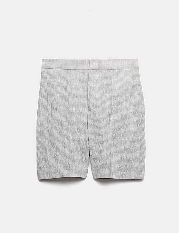 Smart Seersucker Stretch Shorts - US