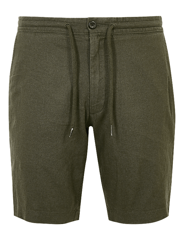 Linen Blend Regular Fit Short