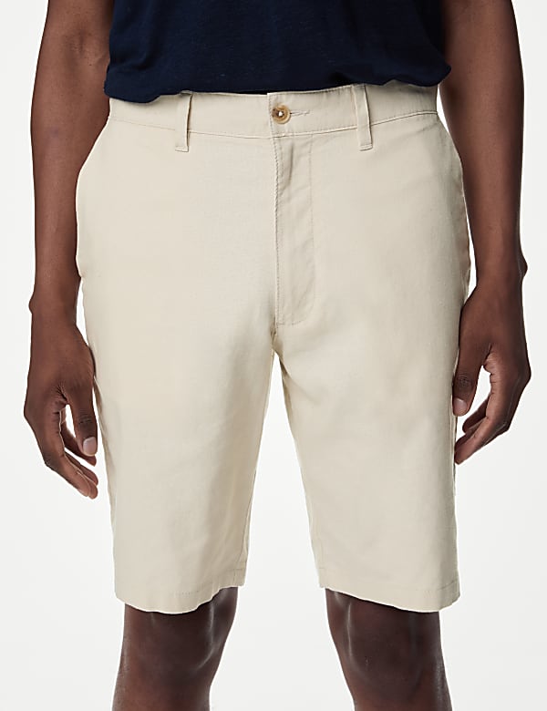 Linen Rich Chino Shorts - BG