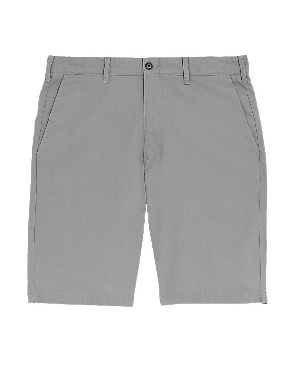Linen Mix Plain Regular Fit Shorts