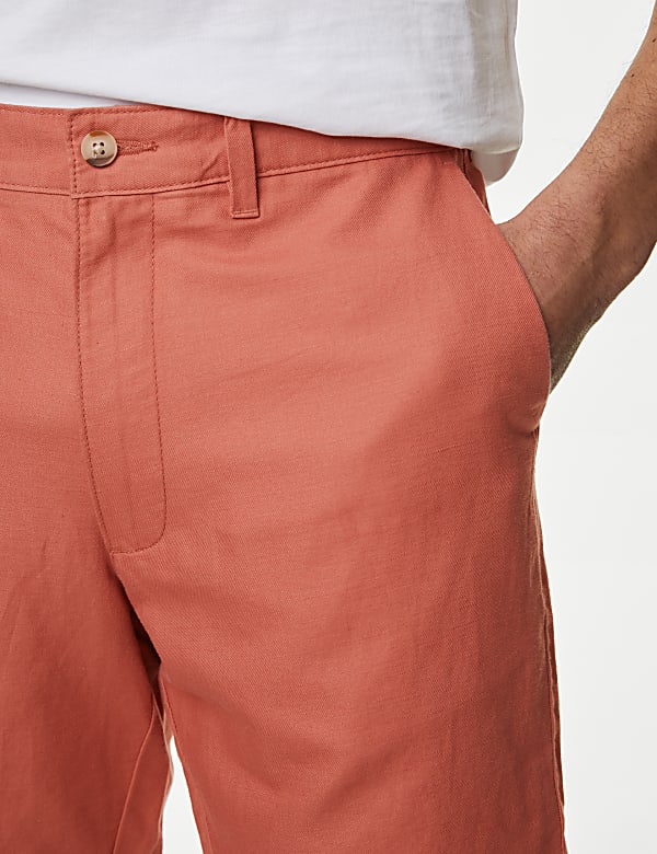 Linen Blend Chino Shorts