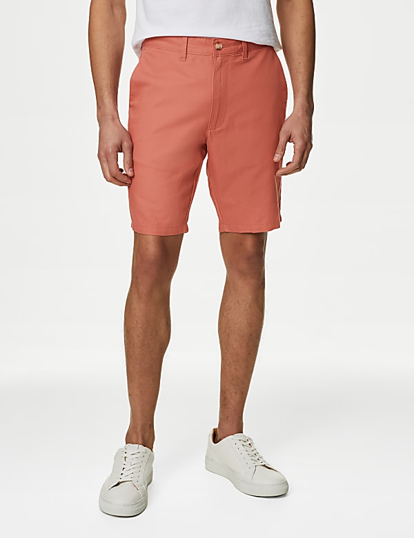Linen Blend Chino Shorts