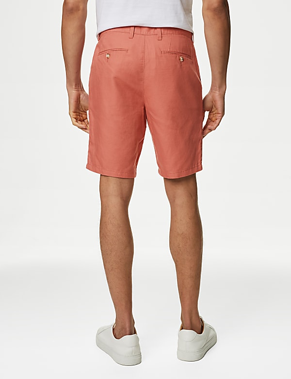 Linen Blend Chino Shorts