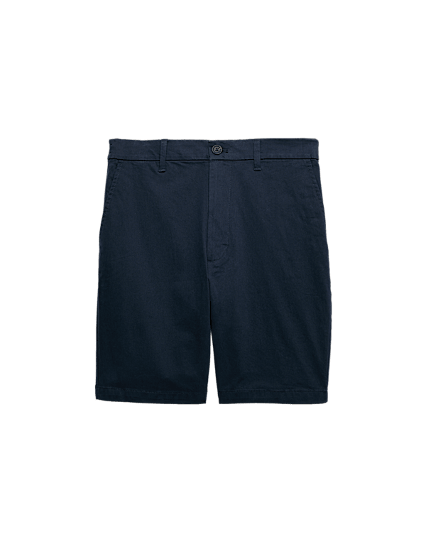 Half-Elasticated Waist Stretch Chino Shorts