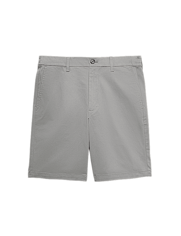 Half-Elasticated Waist Stretch Chino Shorts