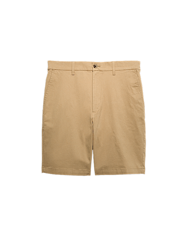Half-Elasticated Waist Stretch Chino Shorts