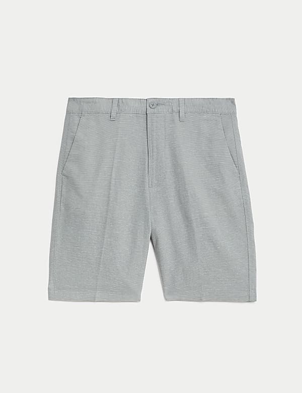 Linen Rich Textured Chino Shorts - LV