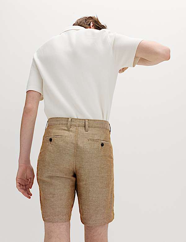 Linen Blend Chino Shorts