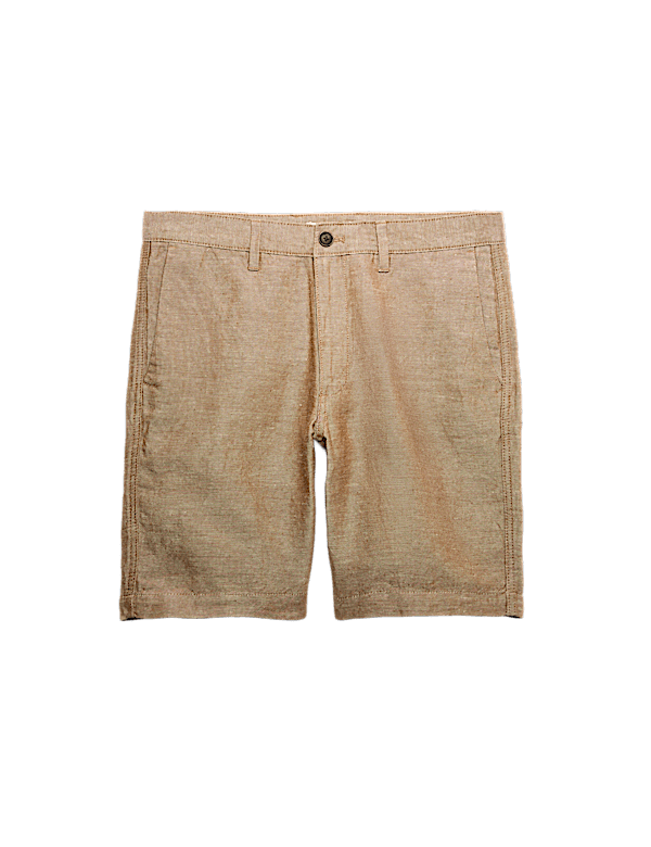 Linen Blend Chino Shorts
