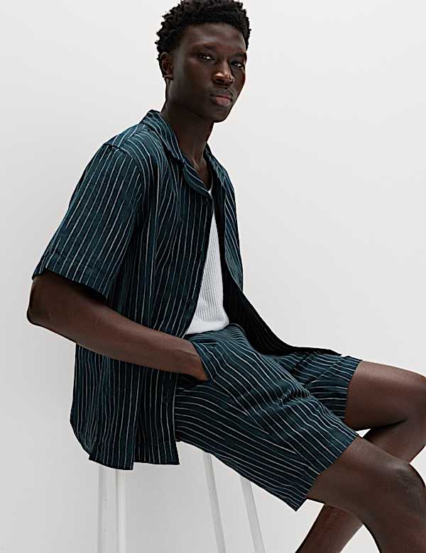 Linen Blend Chino Shorts