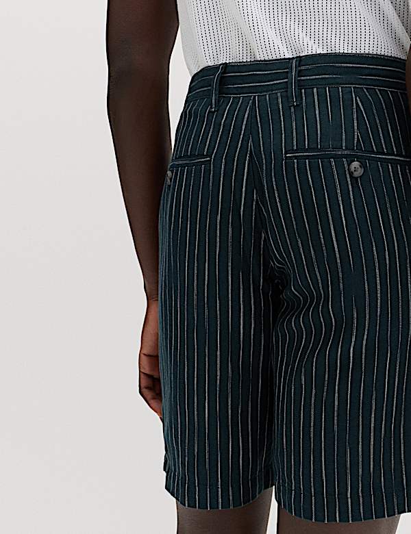 Linen Blend Chino Shorts