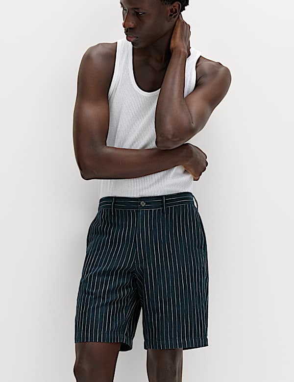 Linen Blend Chino Shorts