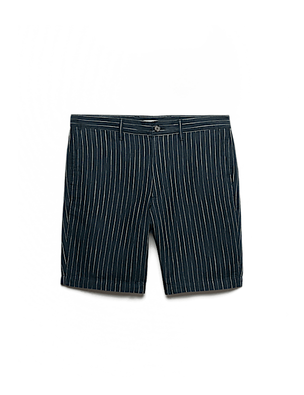 Linen Blend Chino Shorts