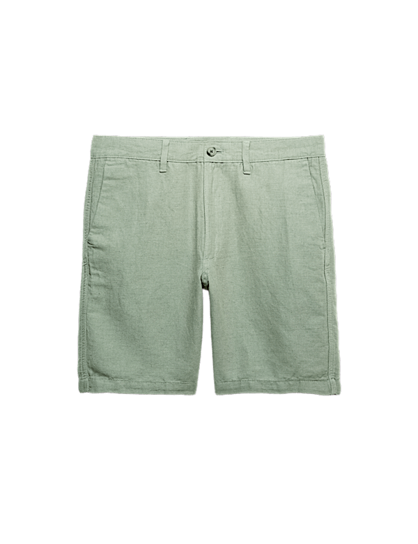 Linen Blend Chino Shorts