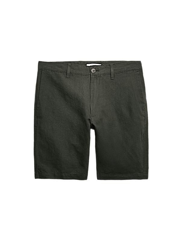 Linen Blend Chino Shorts