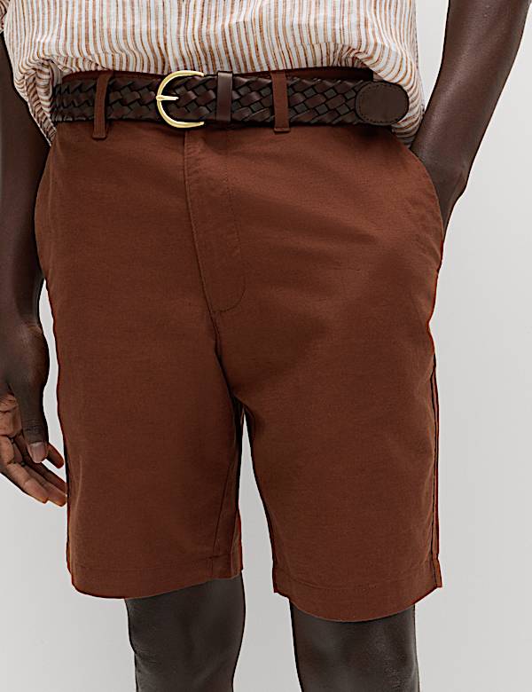 Linen Blend Chino Shorts - KR