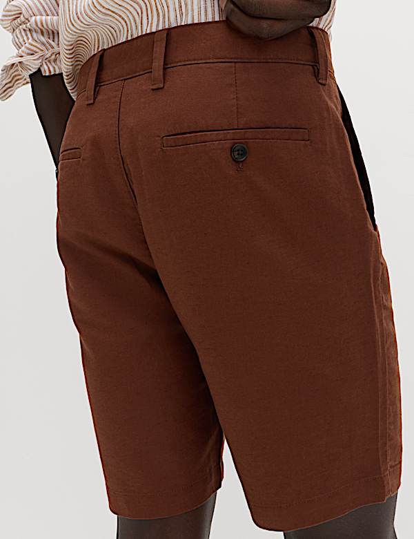 Linen Blend Chino Shorts - KR