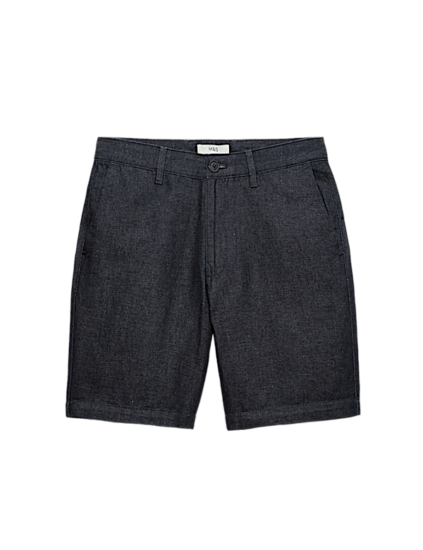 Linen Blend Chino Shorts