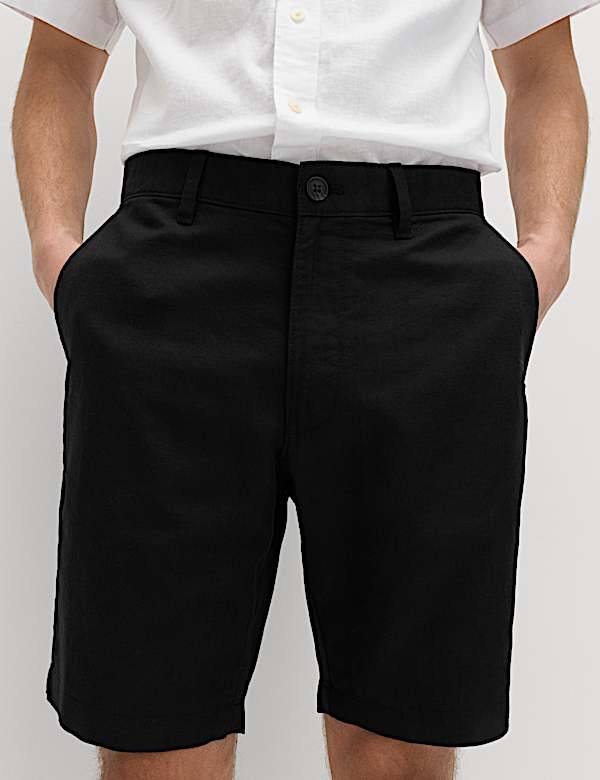 Linen Blend Chino Shorts