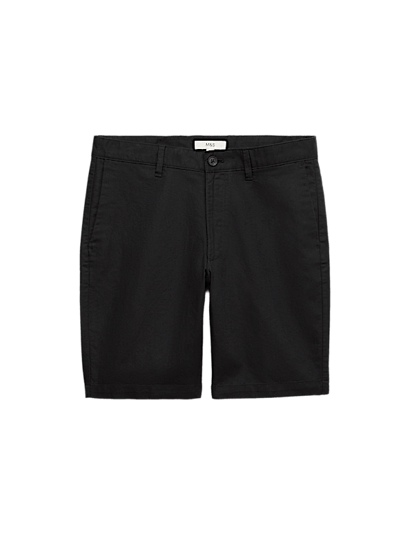 Linen Blend Chino Shorts