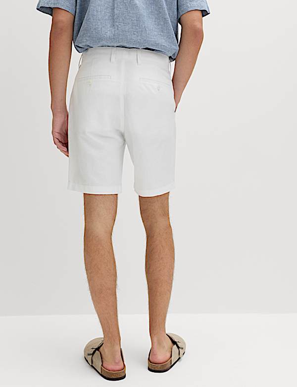 Linen Blend Chino Shorts