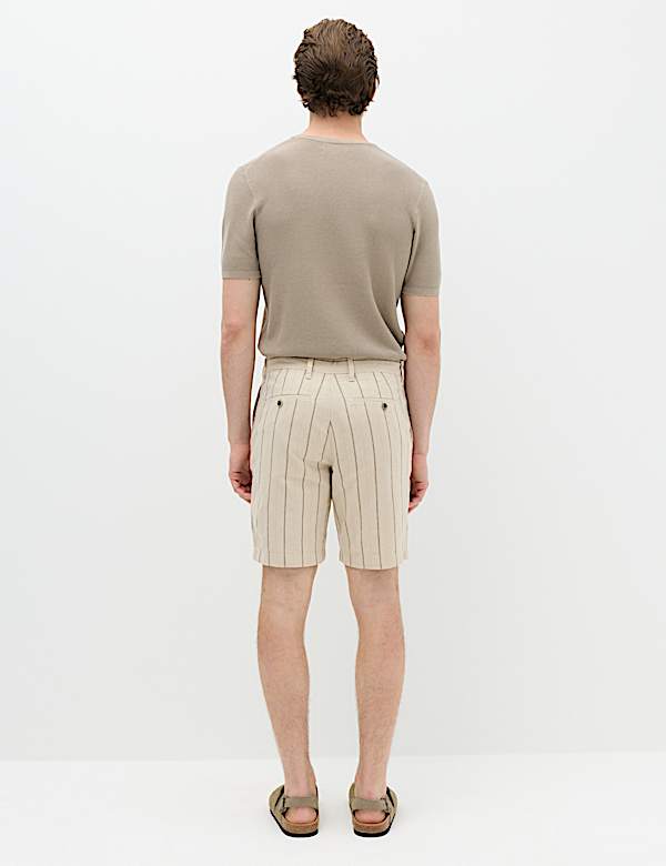 Linen Blend Chino Shorts