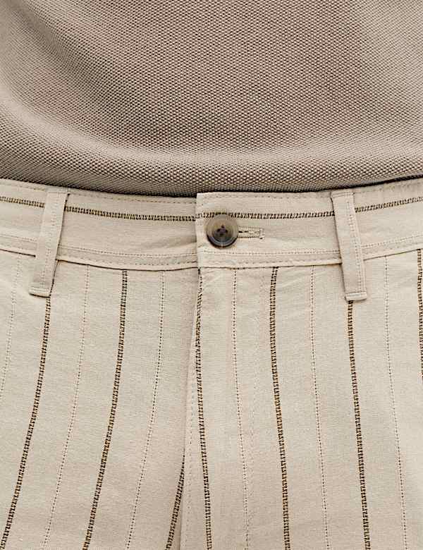 Linen Blend Chino Shorts