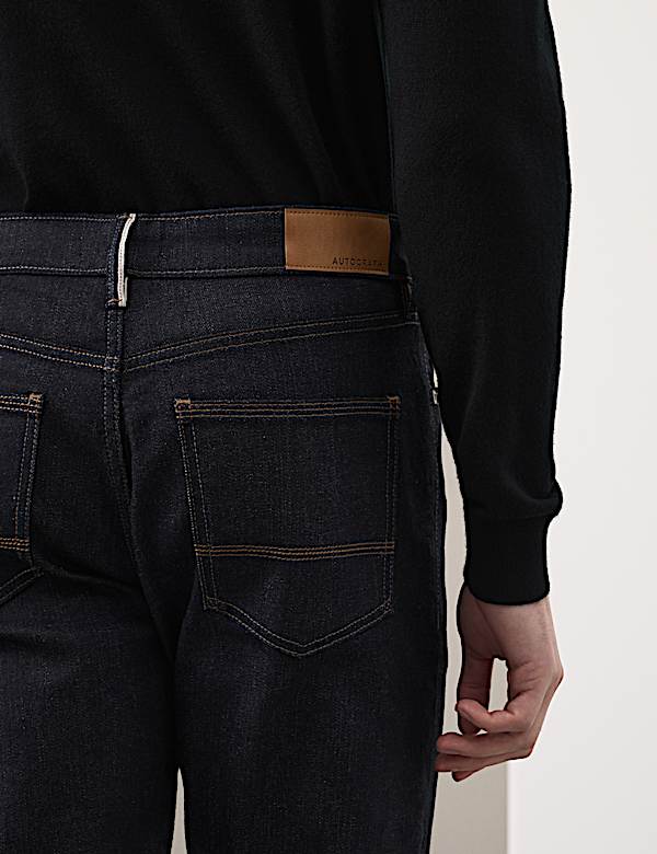 Tapered Fit Japanese Selvedge Stretch Jeans - BG