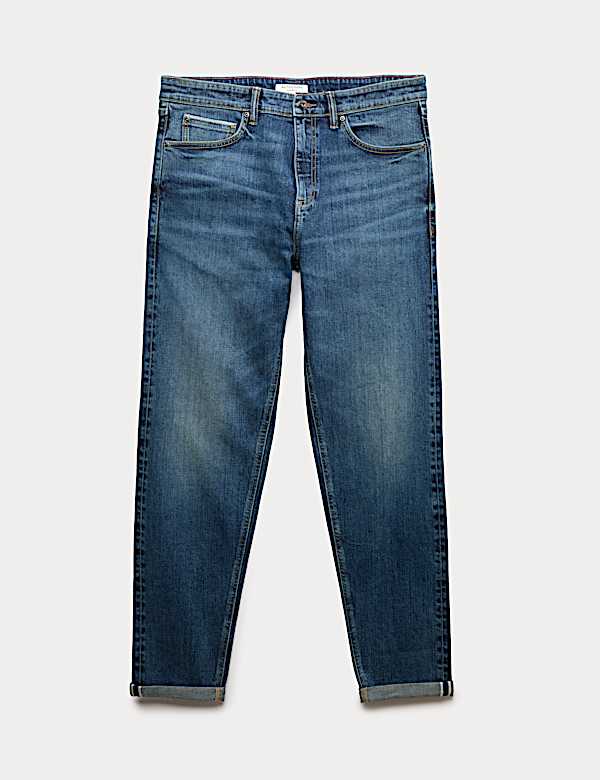Tapered Fit Japanese Selvedge Stretch Jeans - BG