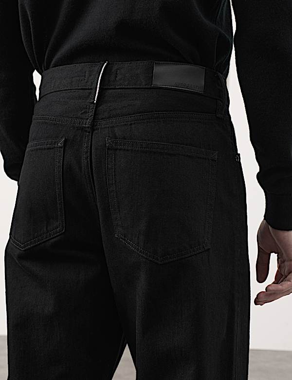 Loose Fit Pure Cotton Japanese Selvedge Jeans - BG