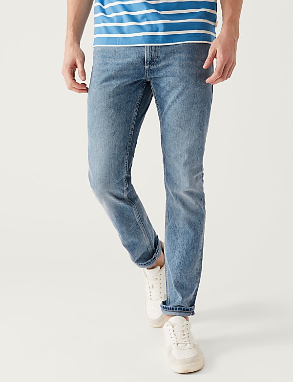 Slim Fit Pure Cotton Jeans