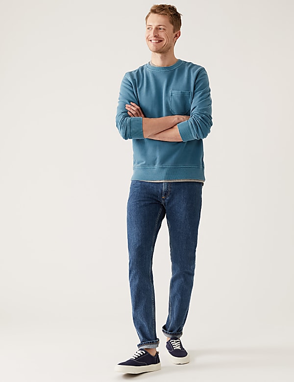 Slim Fit Pure Cotton Jeans