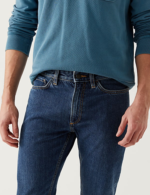 Slim Fit Pure Cotton Jeans