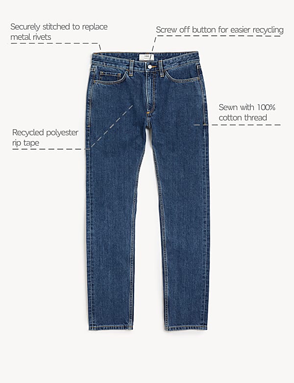 Slim Fit Pure Cotton Jeans
