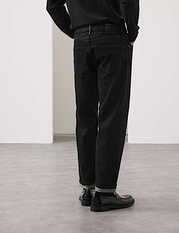 Jean &eacute;pais coupe droite &agrave; lisi&egrave;re - LU