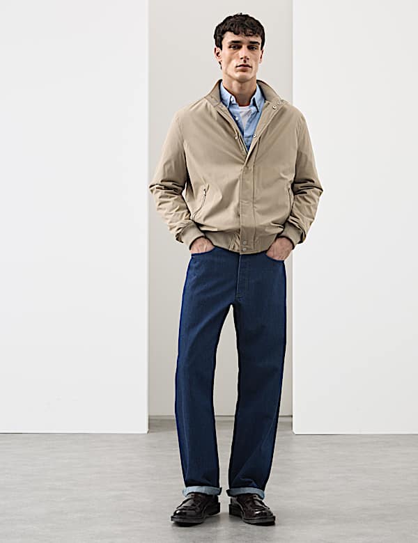 Loose Fit Rigid Pure Cotton Selvedge Jeans - TW